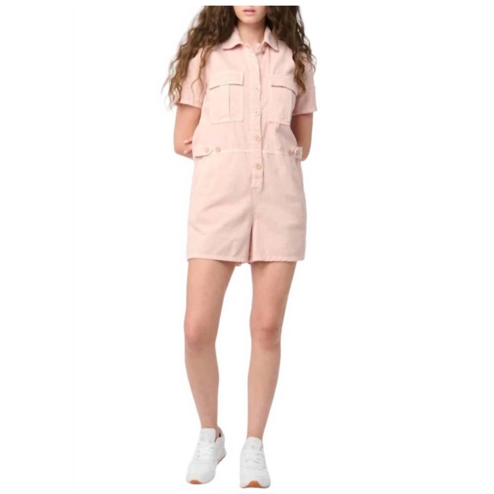BLANKNYC onpoint romper in pink blush NWT